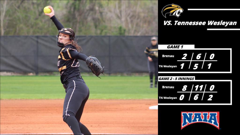 Softball Takes Two from TWU