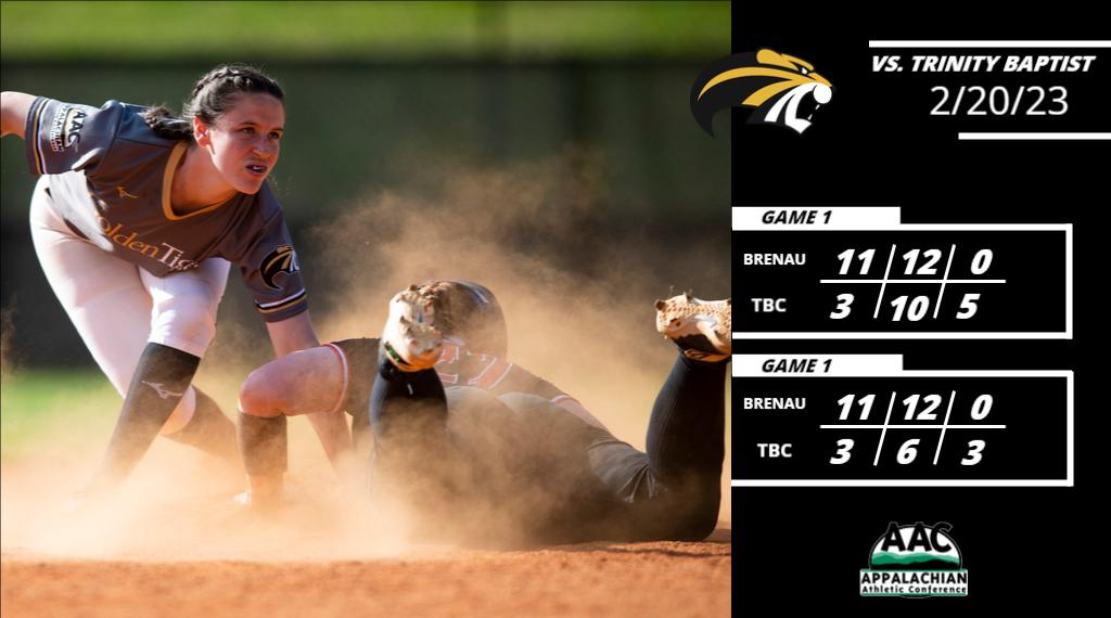 Softball Sweeps Trinity Baptist College